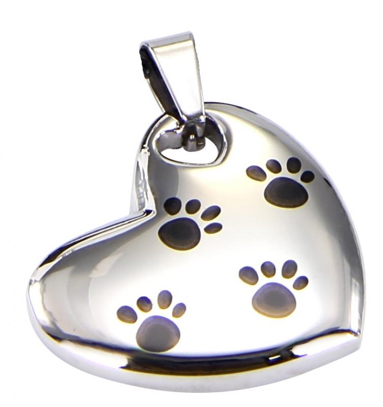 146 Magnet Pendant Heart with paws