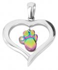 762 Magnet Pendant heart with paw